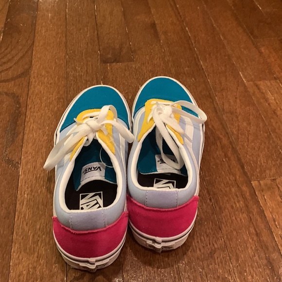 Bright colored vans, worn once, brand new condition - Picture 2 of 3